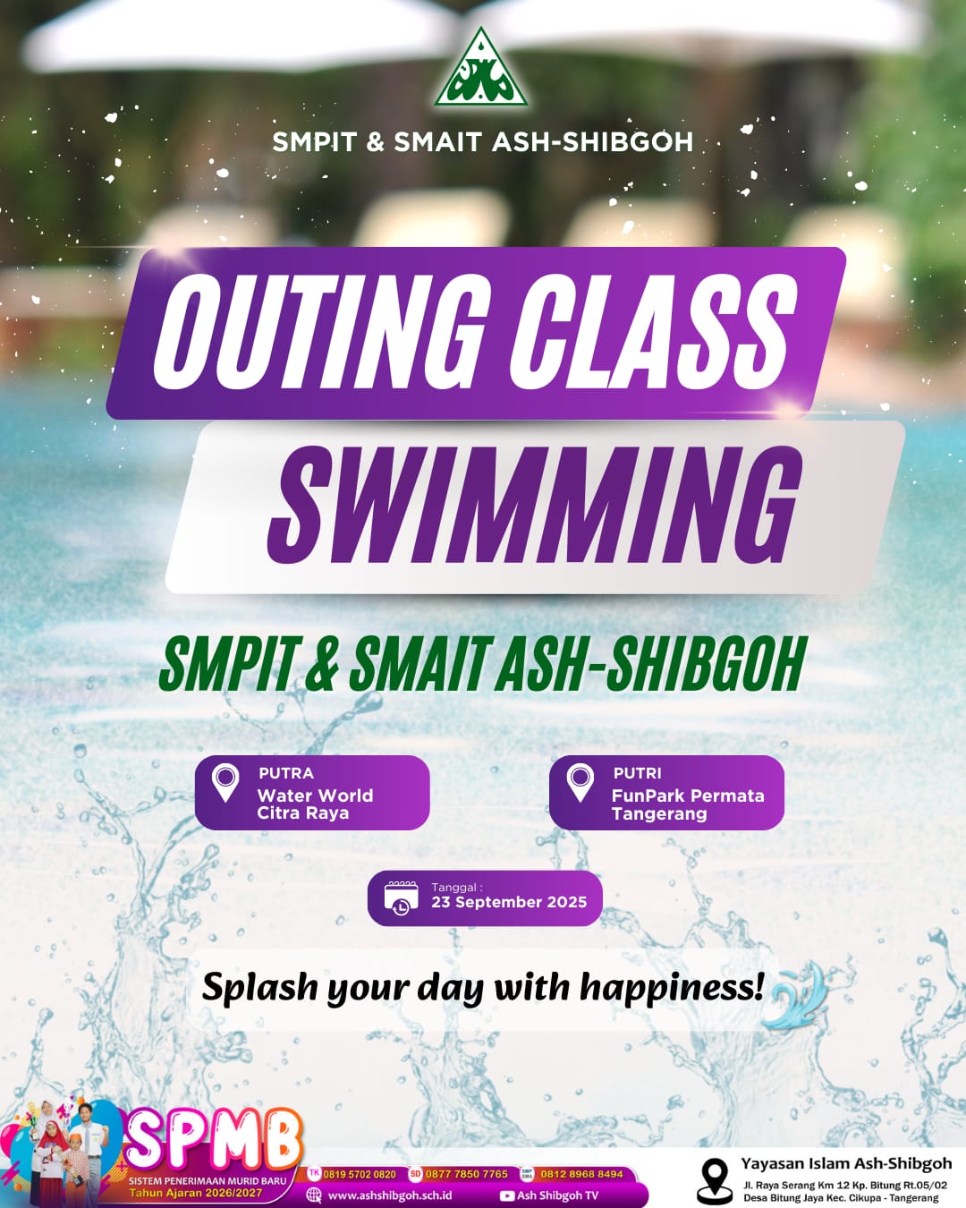 Kegiatan Renang Rutin SMAIT Ash- Shibgoh